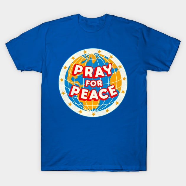 Pray For Peace T-Shirt by darklordpug